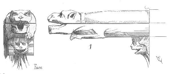 Schéma du fonctionnement d'une gargouille. (c) Dictionary of French Architecture from 11th to 16th Century