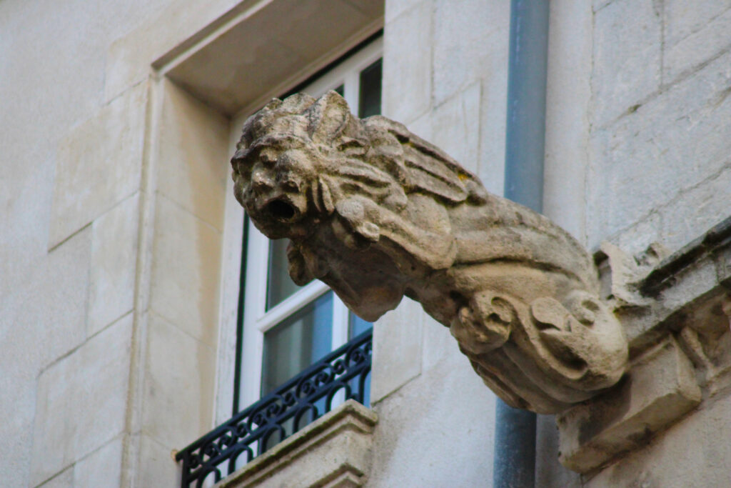 Rue St Jean du Pérot, vous pourrez retrouver plusieurs figures de lion. (c)nico_la_rochelle